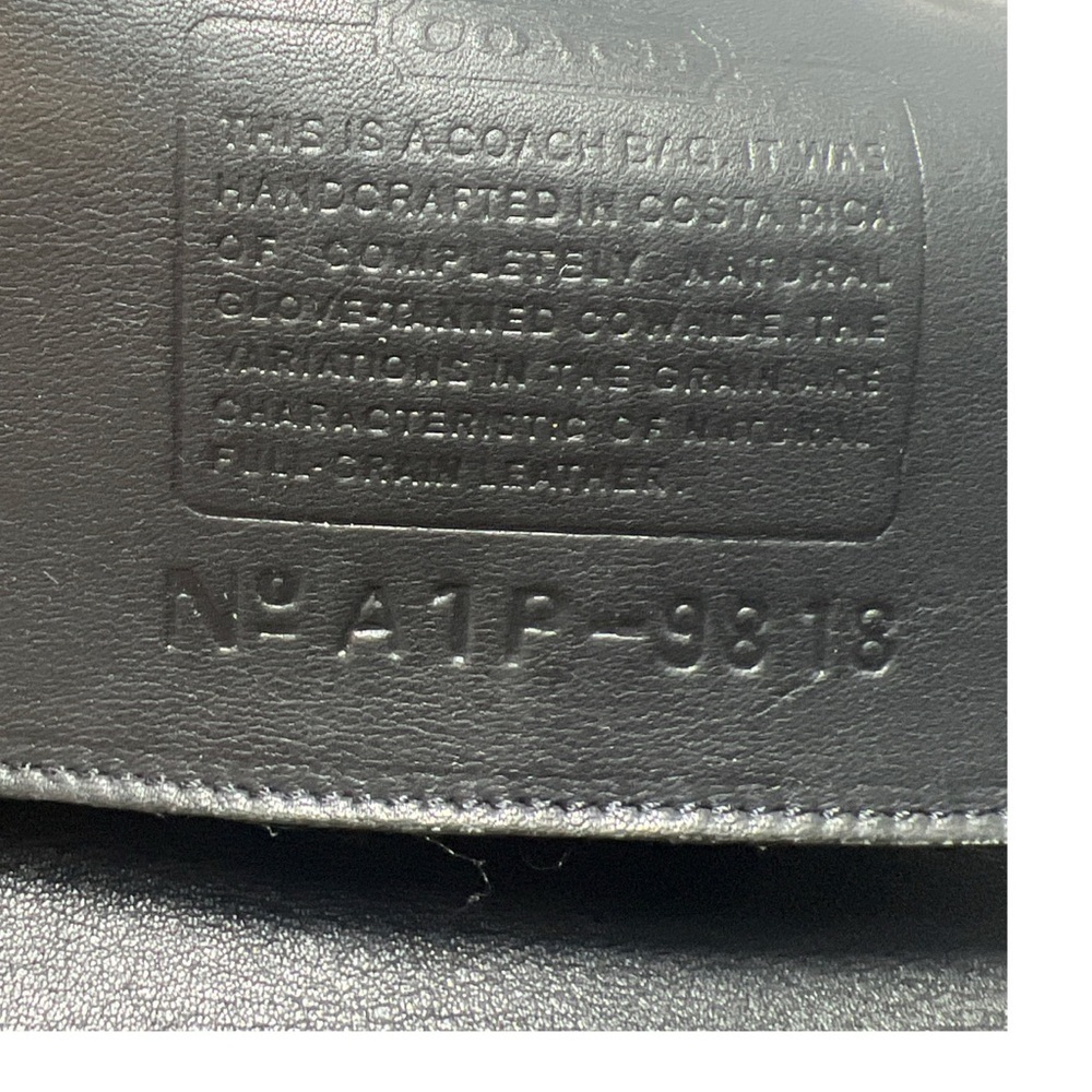 Coach vintageBlack Leather Crossbody Bag - Picture 6 of 10